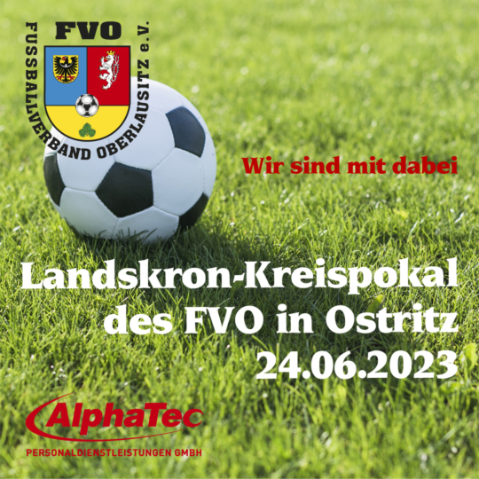 Sponsoring des Landskron-Kreispokals des FVO in Ostritz
